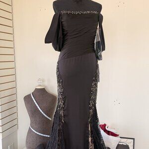 Jovani Off the Shoulder Embellished Dress 38501 Size 4